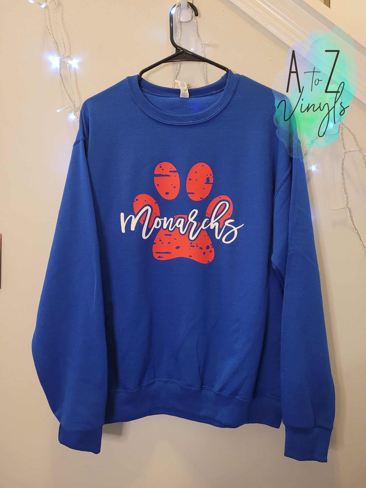 Adult Royal Sweatshirt- Red paw Monarchs