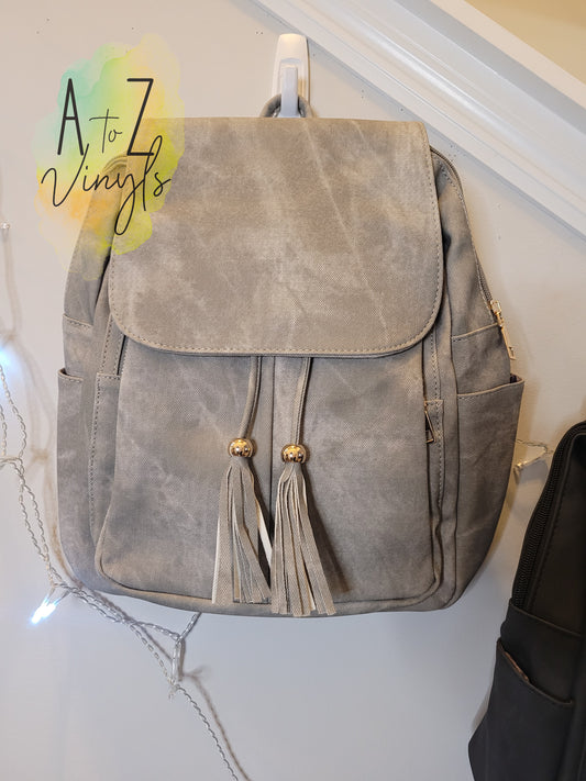 Backpack purse- Grey