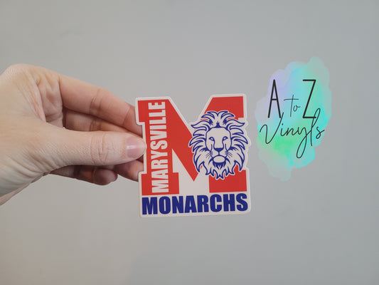 Marysville Monarchs Sticker Design 3