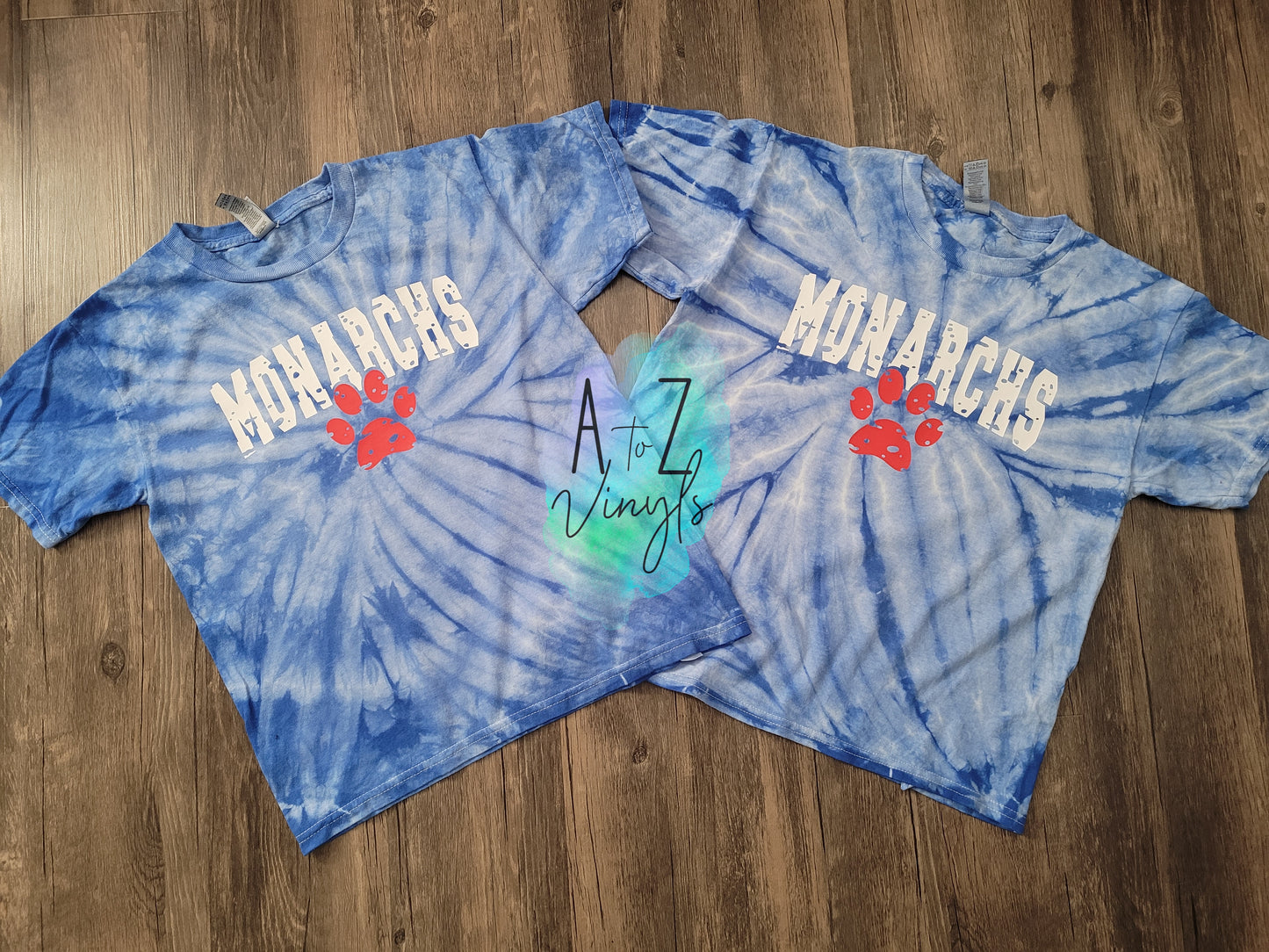 Youth Blue Tie dye- Monarchs