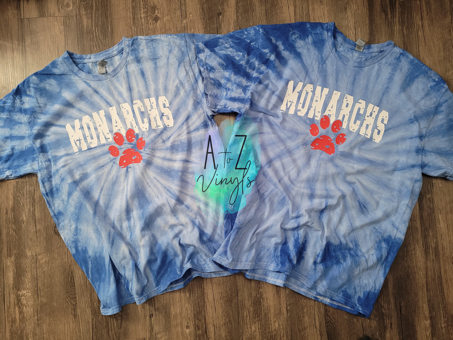 Adult Blue Tie Dye - Monarchs