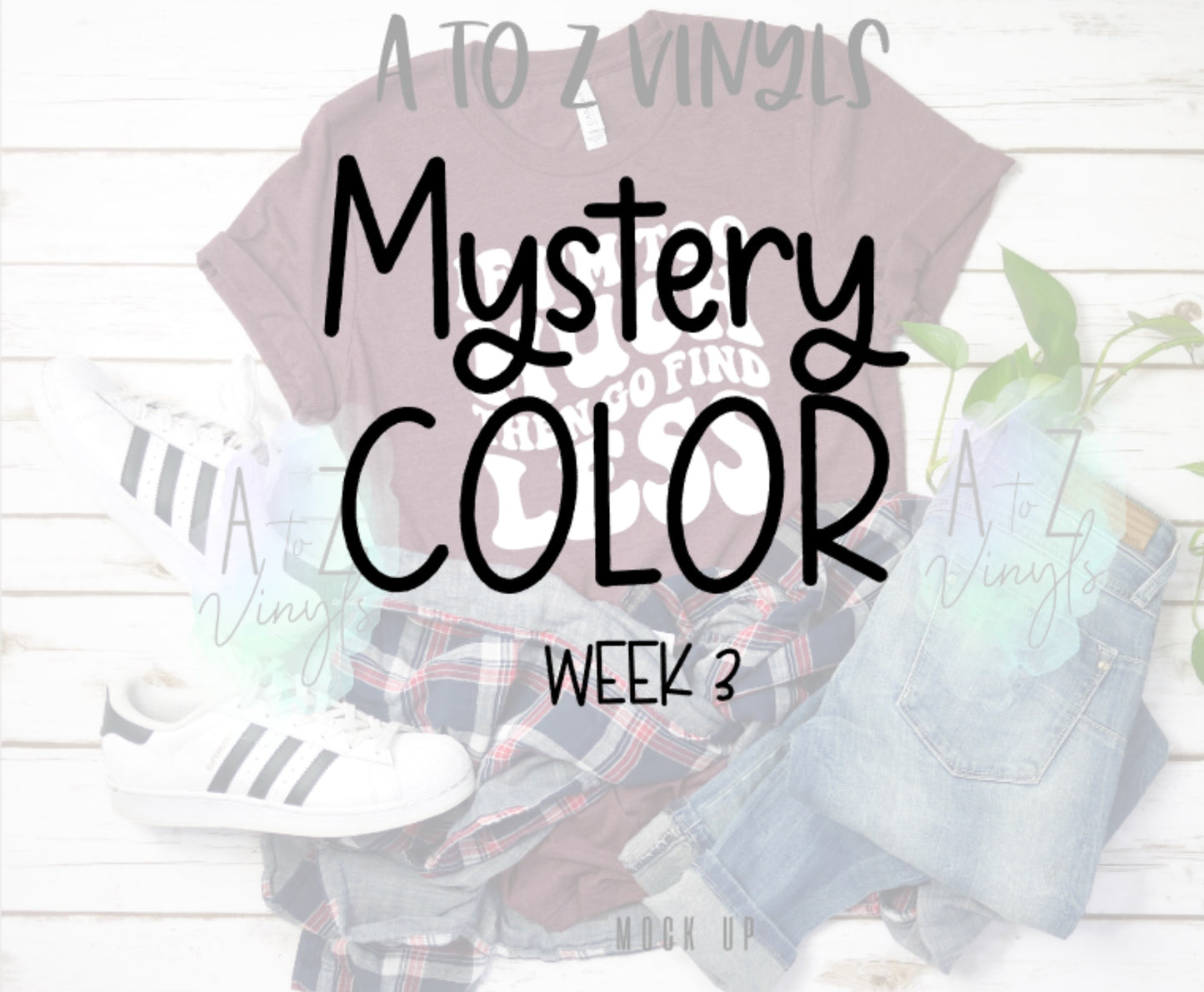 Adult Mystery color tees- Find Less