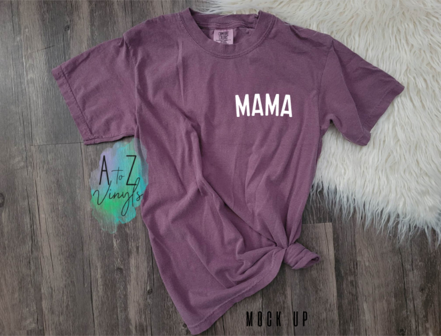 Adult Berry tee- Mama pocket design