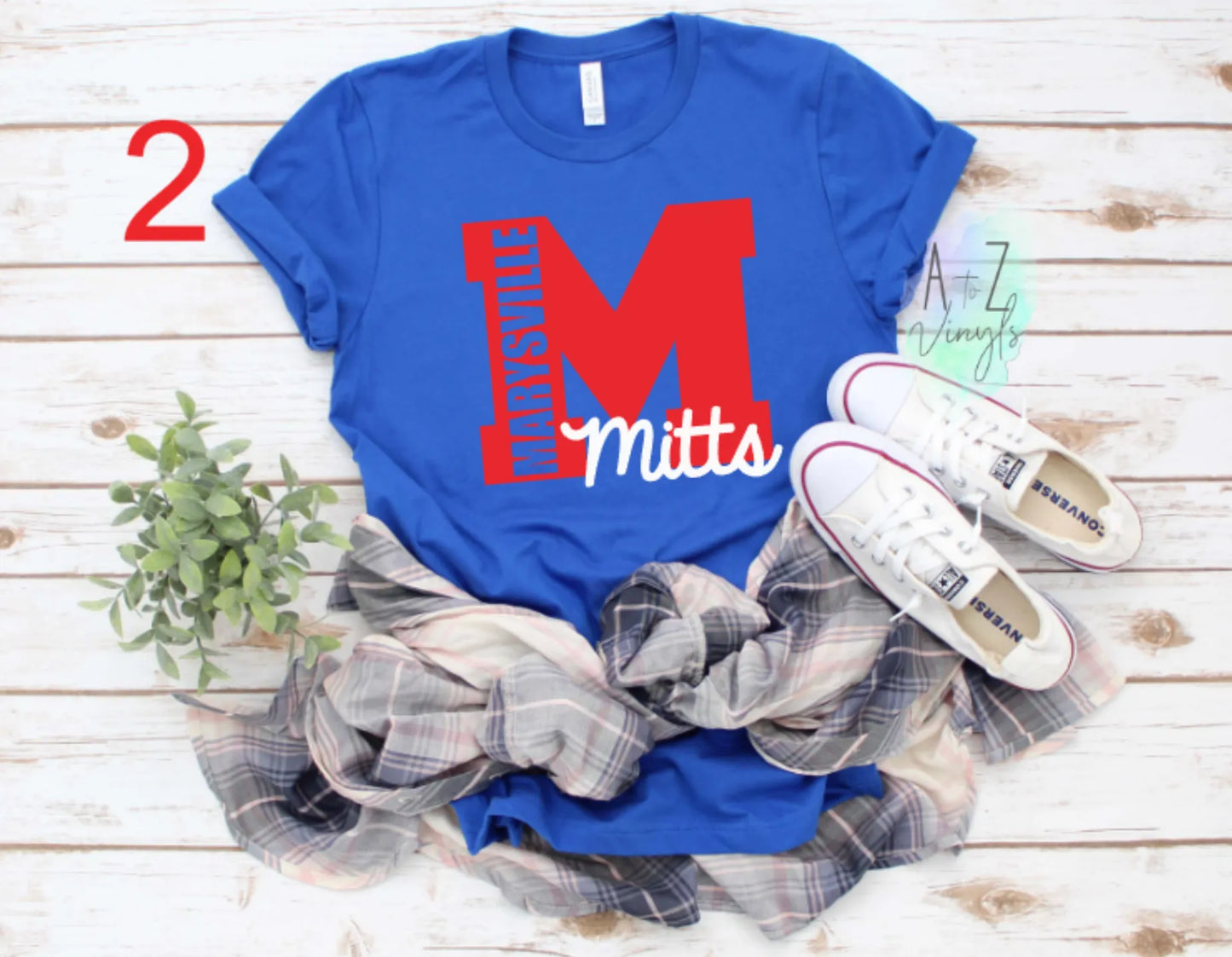 Adult Unisex Royal Marysville Mitts tee