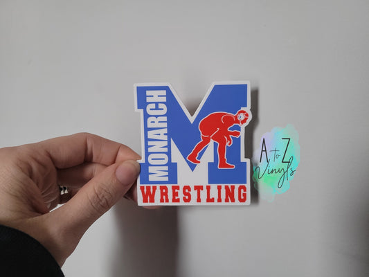 Marysville Monarchs Sticker - Boys Wrestling